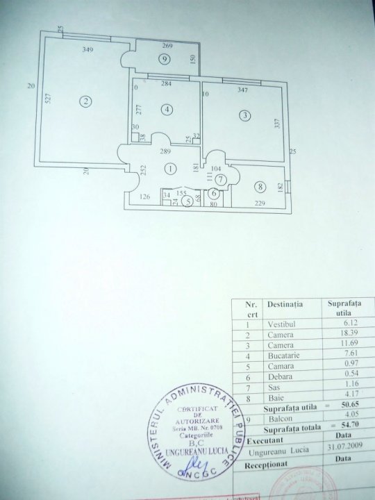 Oferta Noua, etaj 3, bloc reabilitat termic.