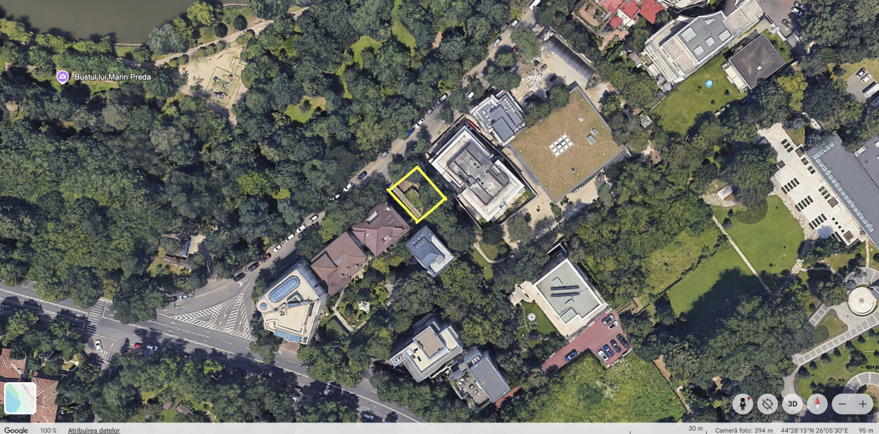 Teren de vânzare – Primăverii, vizavi de Parcul Bordei