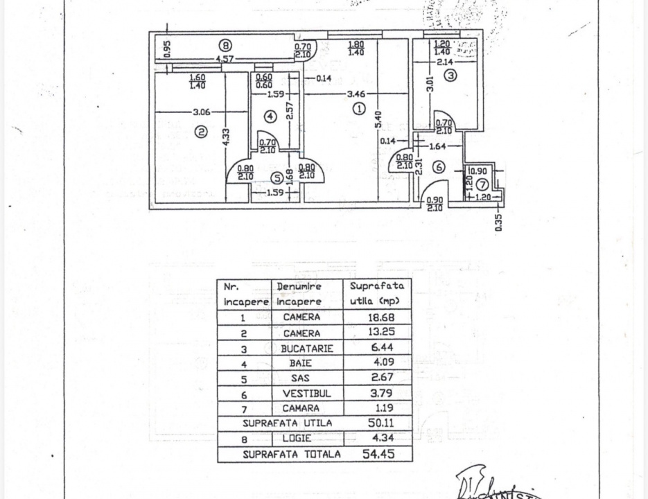 Apartament 2 camere – Teiul Doamnei | 50 mp utili | Etaj 7/10 