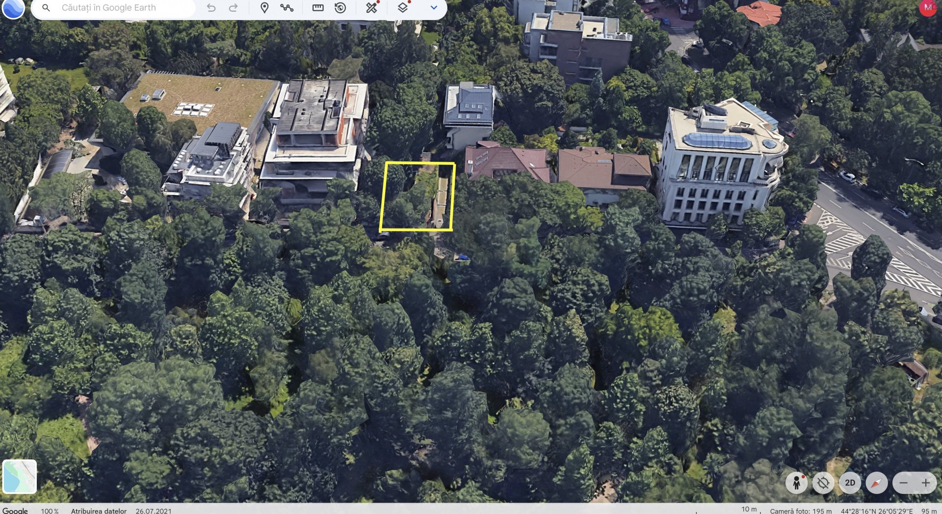 Teren de vânzare – Primăverii, vizavi de Parcul Bordei